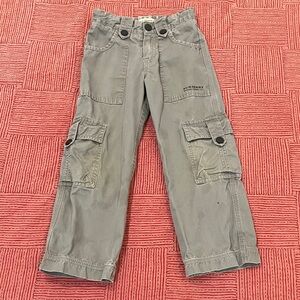 Burberry boys size 6 years / 116 cms gray Cargo Trousers pants - STAINED